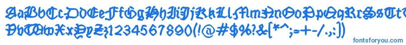 Подробнее о шрифте Fraktsketchfs Шрифт Fraktsketchfs – синие шрифты