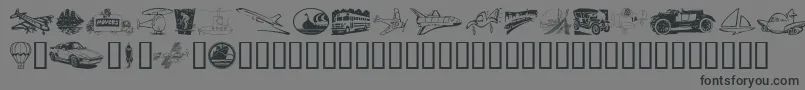 Vehicula Font – Black Fonts on Gray Background
