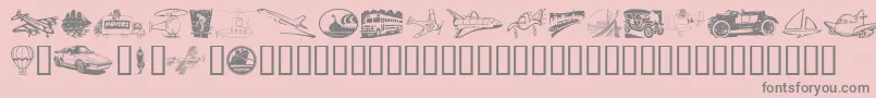 More about Vehicula Font Vehicula Font – Gray Fonts on Pink Background