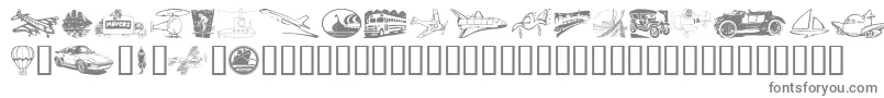 Vehicula Font – Gray Fonts on White Background