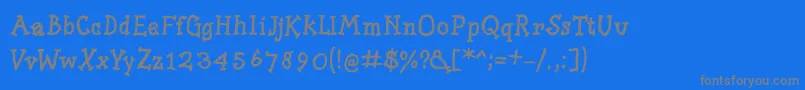 Weitere Informationen zur Slabserifwrittenbold-Schriftart Slabserifwrittenbold-Schriftart – Graue Schriften auf blauem Hintergrund