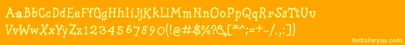 Más sobre la fuente Slabserifwrittenbold fuente Slabserifwrittenbold – Fuentes Amarillas Sobre Fondo Naranja
