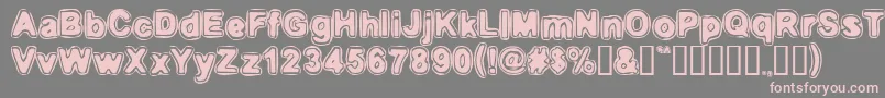 Embri Font – Pink Fonts on Gray Background