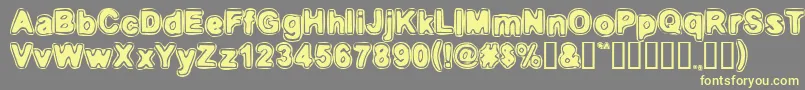 Embri Font – Yellow Fonts on Gray Background