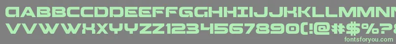 Weitere Informationen zur Beamweapon-Schriftart Beamweapon-Schriftart – Grüne Schriften auf grauem Hintergrund