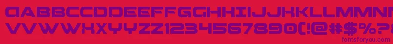 Saiba mais sobre a fonte Beamweapon Fonte Beamweapon – fontes roxas em um fundo vermelho