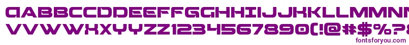 Шрифт Beamweapon – фиолетовые шрифты на белом фоне