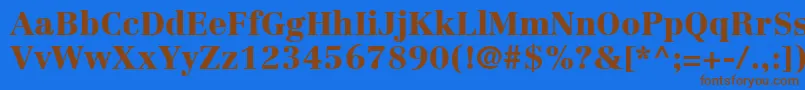 More about LinotypeCentennialLt95Black Font LinotypeCentennialLt95Black Font – Brown Fonts on Blue Background