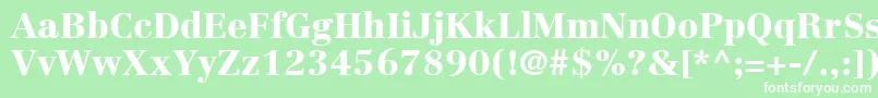 LinotypeCentennialLt95Black Font – White Fonts on Green Background