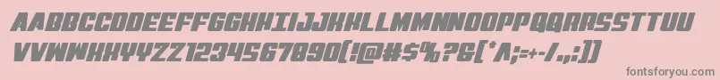 Virginhybridcond Font – Gray Fonts on Pink Background