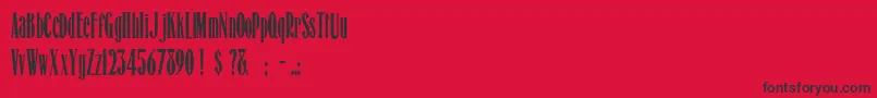 HonestMerchant Font – Black Fonts on Red Background
