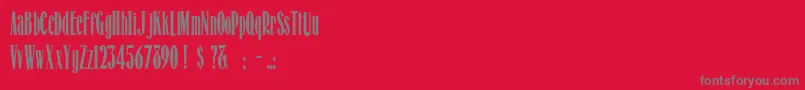 HonestMerchant Font – Gray Fonts on Red Background