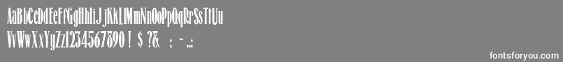 HonestMerchant Font – White Fonts on Gray Background