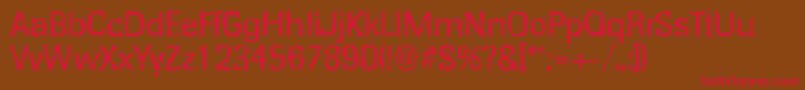RochesterrandomRegular Font – Red Fonts on Brown Background