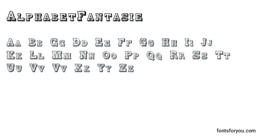 Fuente AlphabetFantasie - alfabeto, números, caracteres especiales