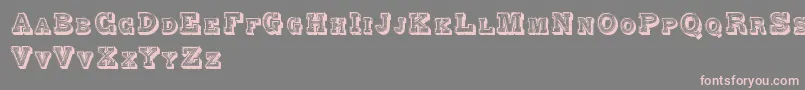 Шрифт AlphabetFantasie – розовые шрифты на сером фоне
