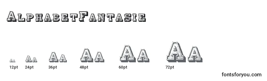 AlphabetFantasie Font Sizes