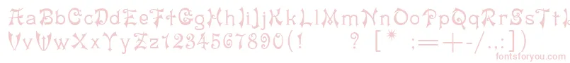 Matilda Font – Pink Fonts on White Background