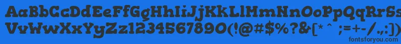 GorditasBold-fontti – mustat fontit sinisellä taustalla