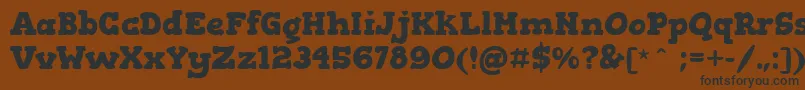 GorditasBold Font – Black Fonts on Brown Background