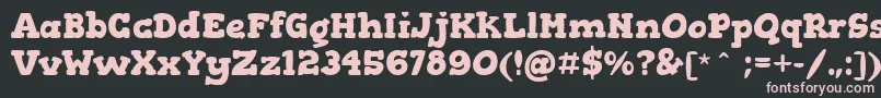 GorditasBold Font – Pink Fonts on Black Background