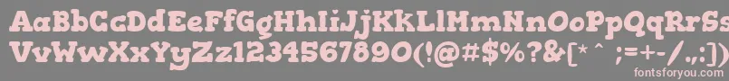 GorditasBold Font – Pink Fonts on Gray Background