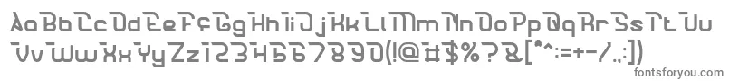 フォントCrumble – 白い背景に灰色の文字