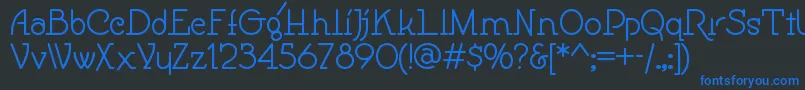 Speedballno1nf Font – Blue Fonts on Black Background