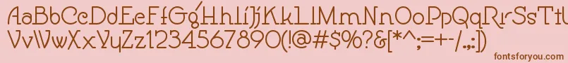 Speedballno1nf Font – Brown Fonts on Pink Background