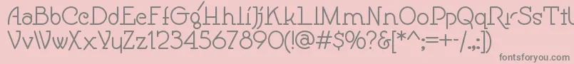 Speedballno1nf Font – Gray Fonts on Pink Background