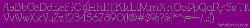 Speedballno1nf Font – Gray Fonts on Purple Background