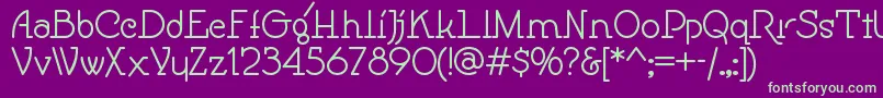 Speedballno1nf Font – Green Fonts on Purple Background