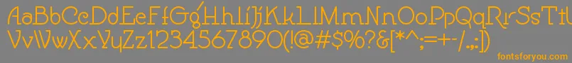 Speedballno1nf Font – Orange Fonts on Gray Background