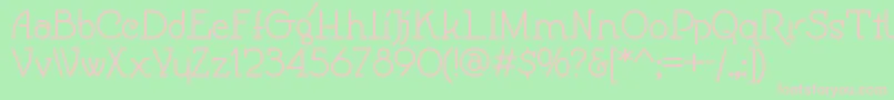 Speedballno1nf Font – Pink Fonts on Green Background