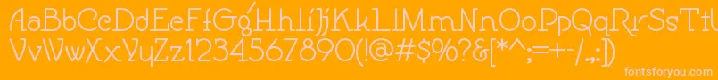Speedballno1nf Font – Pink Fonts on Orange Background