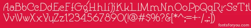 Speedballno1nf Font – Pink Fonts on Red Background