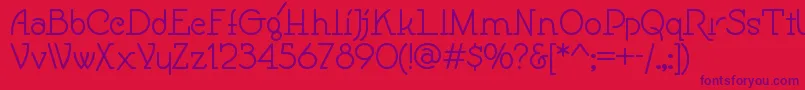 Speedballno1nf Font – Purple Fonts on Red Background
