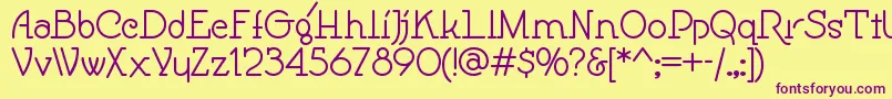 Speedballno1nf Font – Purple Fonts on Yellow Background