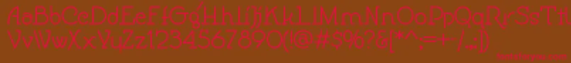 Speedballno1nf Font – Red Fonts on Brown Background