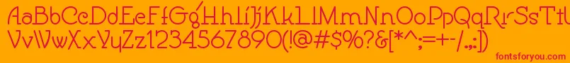 Speedballno1nf Font – Red Fonts on Orange Background