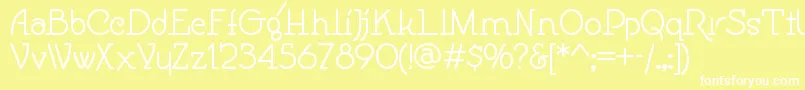 Speedballno1nf Font – White Fonts on Yellow Background