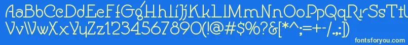 Speedballno1nf Font – Yellow Fonts on Blue Background