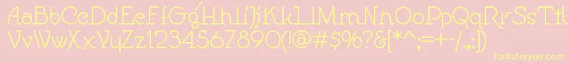 Speedballno1nf Font – Yellow Fonts on Pink Background