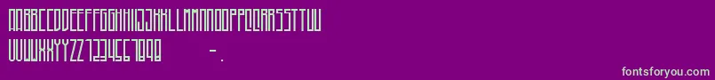 Higher Font – Green Fonts on Purple Background
