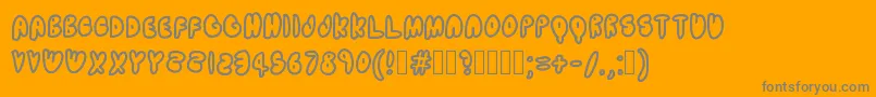 Weitere Informationen zur Telescope-Schriftart Telescope-Schriftart – Graue Schriften auf orangefarbenem Hintergrund