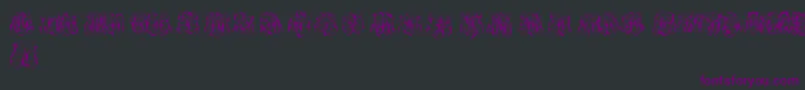 Шрифт HardToReadMonogramsTwo – фиолетовые шрифты на чёрном фоне