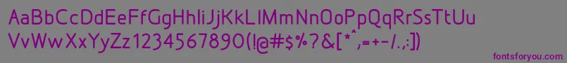 DesignioMedium Font – Purple Fonts on Gray Background