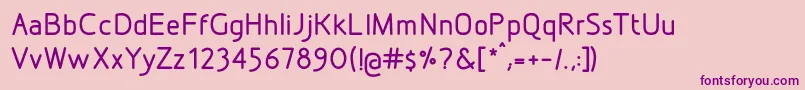 DesignioMedium Font – Purple Fonts on Pink Background