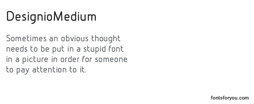 DesignioMedium Font