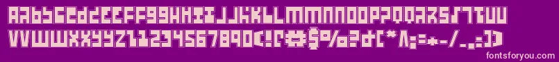 Ufohuntera Font – Pink Fonts on Purple Background